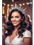 Regina Kristal Taşlı Elegant Taç Tiara 2