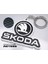 Skoda Logo + Yazı Anahtarlık 1