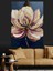 Yağlı Boya Lotus Çiçeği Dekoratif Kanvas - Mdf Ahşap Tablo 1