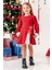 Fiyonk Detaylı Kız Çocuk Noel Elbise 2