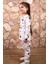 Kedi Desenli %100 Pamuk Kız Çocuk Pijama Takım 3