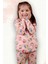 Kedi Desenli %100 Pamuk Kız Çocuk Pijama Takım 4