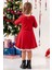Güpürlü Kız Çocuk Noel Elbise 1