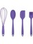 Mor Silikon 4'lü Hazırlık Seti, Çok Renkli ve Kullanışlı Mutfak Gereci 1