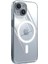 iPhone 15 Plus Için Magsafe ile Uyumlu Şeffaf Kılıf Kristal Berraklığında Materyal Polikarbonat Arka Kısım ve Silikon Kenarlar Wireless Kablosuz Şarj Destekli Kılıf Kapak 3
