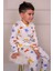 %100 Pamuk Hayvanlar Desenli Unisex Pijama Takım 4