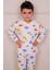 %100 Pamuk Hayvanlar Desenli Unisex Pijama Takım 5