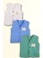 Bebek Yelek 3'lü Set %100 Organik Pamuk Yumuşak Doku Mevsimlik Unisex Yelek 1