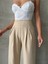 Pileli Keten Pantolon S255046 2