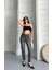Mom Fit Enzim Taş Yıkama Jeans Pantolon Füme D2006 3