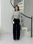 Fitilli Şardonlu Pantolon Siyah A4058 6