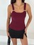 Ottoman Toka Askılı Bluz Bordo S4194 1