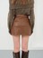 Kontrast Deri Etek Kahve W260015 7
