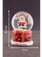 Yeni Yıl 2023 Hediyeleri Noel Baba Mini Boy Işıklı Kar Küresi 6,5 cm 1x 1