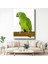 Yeşil Papağan - Zümrüt Tüylü Egzotik Kuş Kanvas Tablo 1