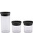 3'lü Küçük Gri Saklama Kabı Seti, Pratik ve Şık Mutfak Düzeni Sağlar 6