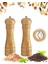 Bambu Baharat Öğütücü Seti, Tuz ve Karabiber Değirmeni, Trend Tasarım, Şık ve Kullanışlı 1