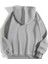 Erkek Düz Kapüşonlu Sweat - Boyalı Gri 2