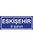 Eskişehir Il Sınırı Plakası , Dekoratif Aliminyum Levhaya Baskı 8*20CM 1
