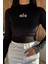 Ön Baskılı Crop Top Triko Bluz (S,m,l Uyumludur) P-00018189 3
