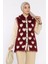 Kadın Kalpli Sakallı Triko Yelek (S-M-L Uyumludur) P-00018368 1