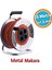 Metal Seyyar Makaralı Cca Kablo 4 Prizli Monofaze Uzatma Kablosu 3x1.5 mm Ttr Kablo 35 Metre 1