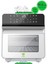 10.5l Buharlı Airfryer, Sağlıklı ve Modern Beyaz Tasarım, Hızlı ve Kolay Pişirme 2