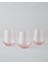 Pudra Renkli 3'lü Cam Bardak Takımı, 425 Ml, Şık ve Kullanışlı Tasarım 1