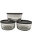 Gri 3’lü Yuvarlak Saklama Kabı 800 Cc, Kapaklı, Pratik ve Şık Kullanım 3