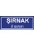 Şırnak Il Sınırı Plakası , Dekoratif Aliminyum Levhaya Baskı 8*20CM 1