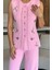 Kadın Taş Işlemeli Triko Pantolon Yelek Ikili Takım P-00018359 3