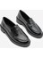 Kadın Loafer Günlük Klasik Ayakkabı Casual Makosen Fonle Siyah Croco 5