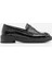 Kadın Loafer Günlük Klasik Ayakkabı Casual Makosen Fonle Siyah Croco 2