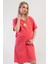 Kadın Fuşya Renk Kısa Kollu Lohusa Tunik C8T2N1014 1