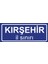 Kırşehir Il Sınırı Plakası , Dekoratif Aliminyum Levhaya Baskı 8*20CM 1