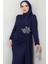 Gözde Tesettür Abiye Lacivert 4