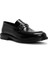 Erkek Siyah Deri Klasik Loafer 25WFD750022 6