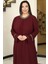 Sultan Tesettür Abiye Bordo 2