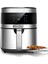 Geniş Kapasiteli Airfryer 6.5 Lt ve 3'lü Çelik Izgara Seti Siyah 1