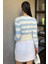 Kadın Taş Detaylı Crop Top Bluz P-00012977 4