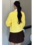 V Yaka Ön Düğmeli Kadın Örme Triko Hırka P-00008941 4