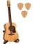 Ahşap Taşınabilir Gitar Penası Standlı Saklama Kutusu, Gitarist Müzik Hediyesi (Yurt Dışından) 1