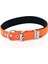 Doggie Konfor Dokuma Kemikli Boyun Tasması Turuncu 2.5*37-45 cm (DSBT-2562 M) 3