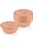 Altı Parça Pembe Seramik Kase Seti, 15 Cm, Şık ve Kullanışlı Tasarım 1