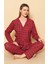 Kadın Uzun Kollu Pijama Kırmızı 1