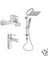 Win S Banyo Bataryası + Lavabo Bataryası + Doppo Siena Lux Tepe Duş Sistemi 1
