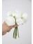 Beyaz İpek Peony Şakayık Gül Demeti 6lı 25 cm Uzun Ömürlü Dekor 4