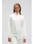 Pamuklu Regular Fit Yarım Fermuarlı Dik Yaka Sweat Bayan Sweat EF557 1