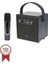 BTS-1688 Yeşil Mikrofonlu Karaoke Bluetooth Hoparlör - Lisinya 1