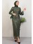 Sena Pullu Elbise Haki 1